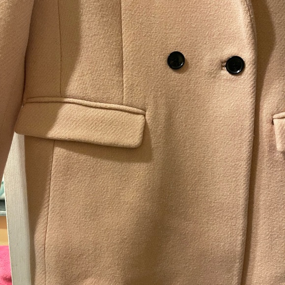 BANANA REPUBLIC PINK DOUBLE-BREASTED COAT PINK BLUSH MEDIUM - Picture 16 of 16